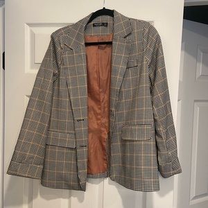 NASTY GAL checked blazer